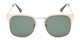 Front of Hayes #4299 in Gold Frame with Green Lenses