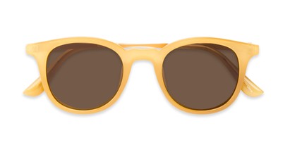 Folded of Heritage #16040 in Yellow/Gold Frame with Amber Lenses