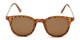 Front of Heritage #16040 in Light Tortoise/Gold Frame with Amber Lenses