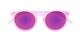 Folded of Hoffman #9728 in Frosted Pink Frame with Pink Mirrored Lenses