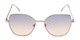 Front of Indigo #6911 in Silver Frame with Blue Gradient Lenses