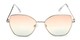 Front of Indigo #6911 in Silver Frame with Orange Gradient Lenses
