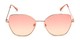 Front of Indigo #6911 in Gold Frame with Pink/Yellow Gradient Lenses