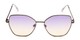 Front of Indigo #6911 in Grey Frame with Purple Gradient Lenses