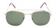 Front of James #4372 in Gold Frame with Green Lenses
