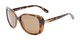 Angle of Jasmine #3446 in Brown Tortoise Frame with Amber Lenses, Women's Square Sunglasses
