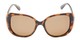 Front of Jasmine #3446 in Brown Tortoise Frame with Amber Lenses