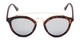 Front of Jones #7440 in Matte Tortoise Frame with Silver Mirrored Lenses