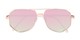 Folded of Kendall #63072 in Gold Frame with Pink Mirrored Lenses