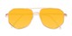 Folded of Kendall #63072 in Gold Frame with Yellow Mirrored Lenses