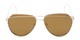 Front of Kennedy #7024 in Gold Frame with Gold Mirrored Lenses