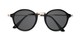 Folded of Legend #16171 in Glossy Black Frame with Grey Lenses