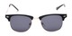 Front of Logan #6767 in Black/Gold Frame with Grey Lenses
