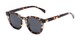 Angle of Mac in Tortoise Frame with Grey Lenses, Women's and Men's Retro Square Sunglasses