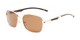 Angle of Manitoba #16287 in Gold/Brown Frame with Amber Lenses, Men's Aviator Sunglasses