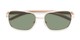 Folded of Manitoba #16287 in Gold/Tan Frame with Green Lenses