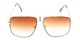 Front of Maple #2124 in Gold/Brown Frame with Amber Gradient Lenses