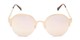 Front of Margot #3833 in Gold Frame with Pink Mirrored Lenses