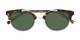 Folded of Derby #5273 in Brown Tortoise/Gold Frame with Green Lenses