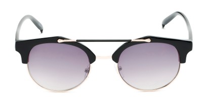 Front of Derby #5273 in Black/Gold Frame with Smoke Gradient Lenses
