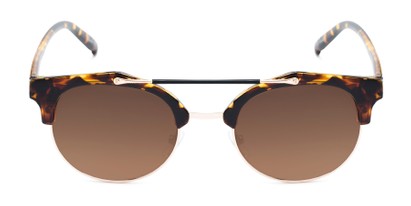 Front of Derby #5273 in Brown Tortoise/Gold Frame with Amber Lenses