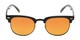 Front of Nairobi #8387 in Black/Grey Frame with Orange Mirrored Lenses
