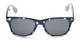 Front of Nation #9304 in Blue/Bottom Striped Frame with Grey Lenses