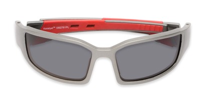 Folded of Navarro #2761 in Silver/Red Frame with Smoke Lenses