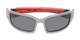 Folded of Navarro #2761 in Silver/Red Frame with Smoke Lenses