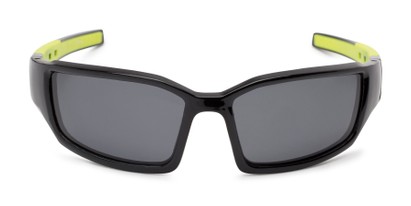 Front of Navarro #2761 in Black/Yellow Frame with Smoke Lenses