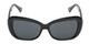 Front of Nessa #2707 in Black Frame with Grey Lenses