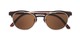 Folded of Pacer #1436 in Brown Frame with Amber Lenses