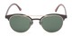 Front of Pacer #1436 in Black/Brown Frame with Green Lenses