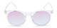 Front of Paradise #4526 in Clear Frame with Blue/Purple Faded Lenses