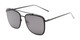 Angle of Patrick #31491 in Black Frame with Smoke Lenses, Women's and Men's Aviator Sunglasses