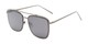 Angle of Patrick #31491 in Grey Frame with Smoke Lenses, Women's and Men's Aviator Sunglasses