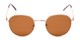 Front of Phillips #7563 in Gold Frame with Amber Lenses