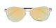 Folded of Piston #6308 in Gold/Black Frame with Yellow/Blue Mirrored Lenses
