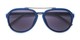 Folded of Port in Matte Blue/Grey Frame with Smoke Lenses