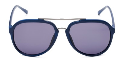 Front of Port in Matte Blue/Grey Frame with Smoke Lenses