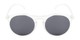 Front of Potrero #16030 in Glossy Clear Frame with Grey Lenses
