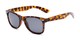 Angle of Rambler in Tortoise Frame with Smoke Lenses, Women's and Men's Retro Square Sunglasses
