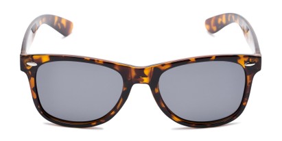 Front of Rambler in Tortoise Frame with Smoke Lenses