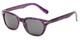 Angle of Ravine #2002 in Purple Tortoise Frame, Women's Retro Square Sunglasses