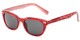 Angle of Ravine #2002 in Red Tortoise Frame, Women's Retro Square Sunglasses