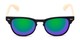 Front of Rawlins #54090 in Black/Tan Frame with Green/Purple Mirrored Lenses
