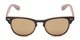 Front of Rawlins #54090 in Brown/Light Brown Frame with Gold Mirrored Lenses