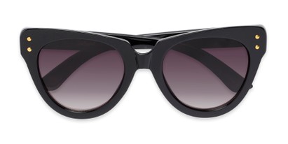 Folded of Roane #34121 in Black/Clear Frame with Smoke Lenses
