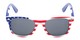 Front of Rushmore #2058 in Red/White/Blue with Blue Temples