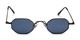 Front of 1991 by Foster Grant in Gunmetal Frame with Blue Lenses
